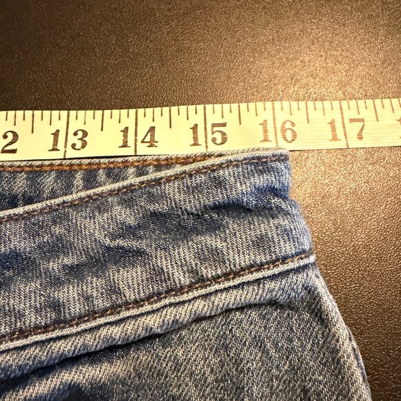 Kut from the Kloth Jen Denim Midi Skirt Raw Hem Size 6 - Picture 5 of 11